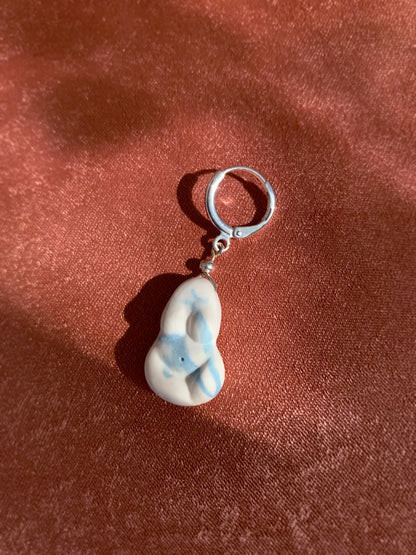 Muse Porcelain Earrings Marble